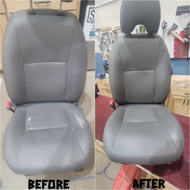 Automotive upholstery repair by SouthPaw Upholstery