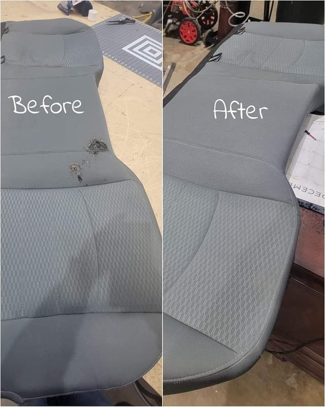 Automotive upholstery repair by SouthPaw Upholstery