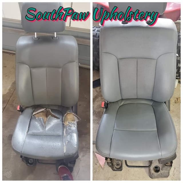 Automotive upholstery repair by SouthPaw Upholstery