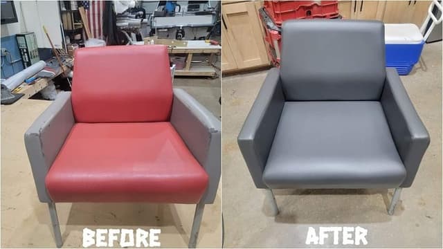 Commercial upholstery project by SouthPaw Upholstery