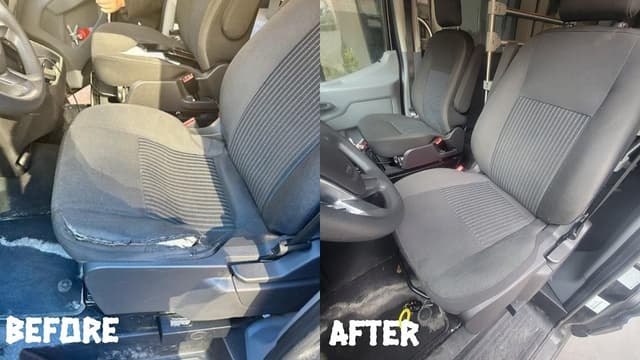 Automotive upholstery repair by SouthPaw Upholstery