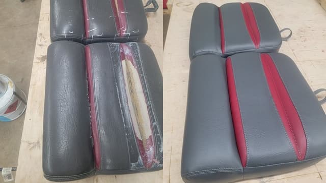 Marine upholstery repair by SouthPaw Upholstery