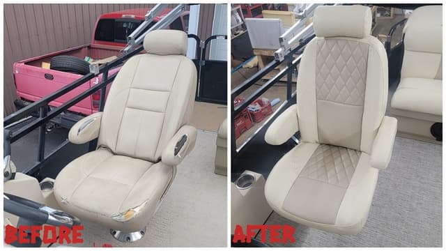 Marine upholstery repair by SouthPaw Upholstery