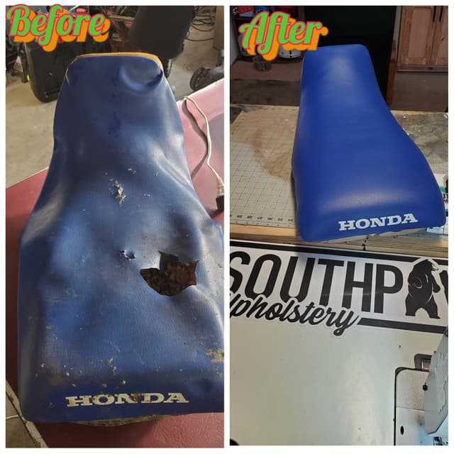 Honda three-wheeler seat upholstery