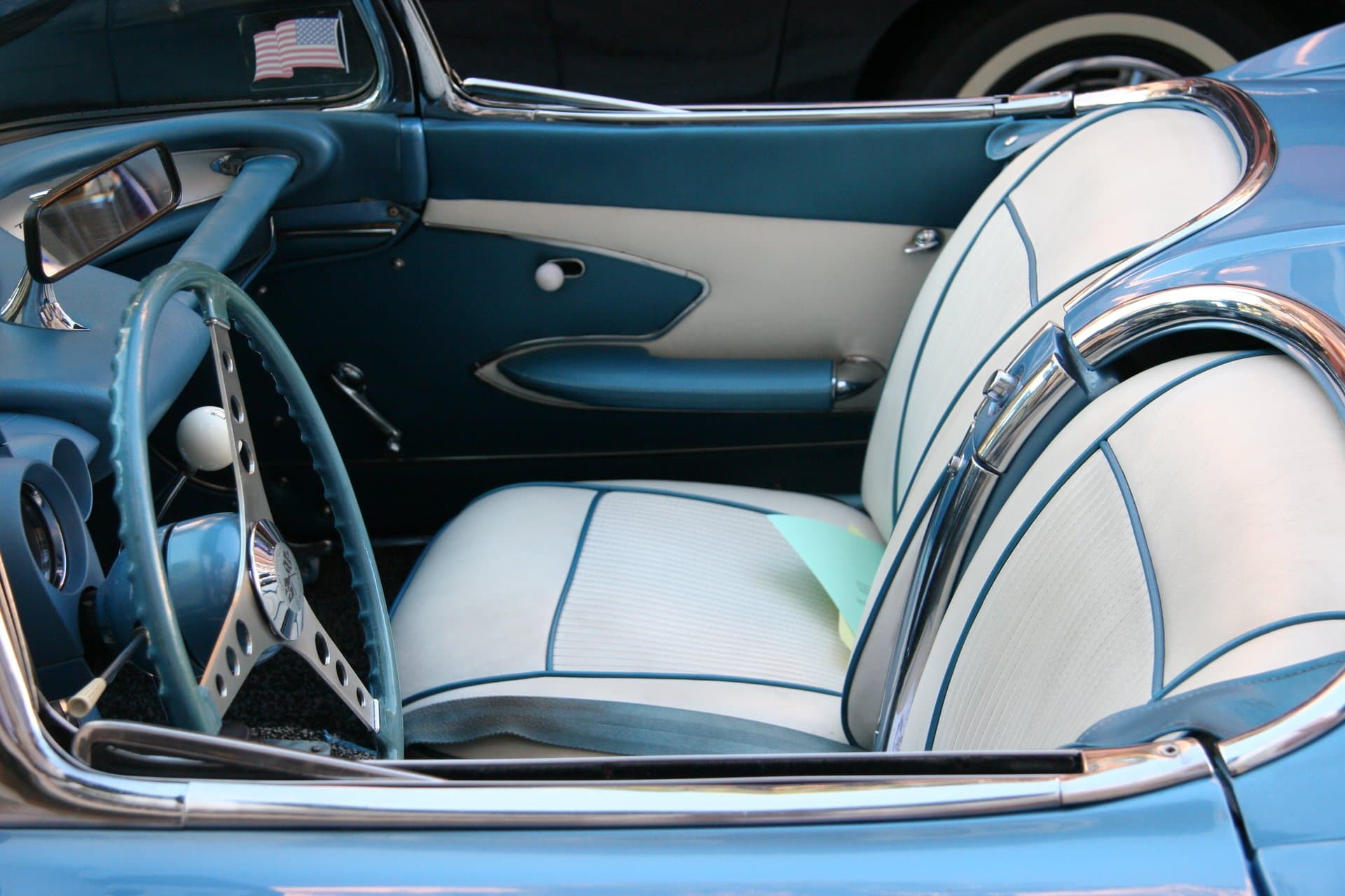 Classic convertible car interior upholstery, Minneapolis, MN